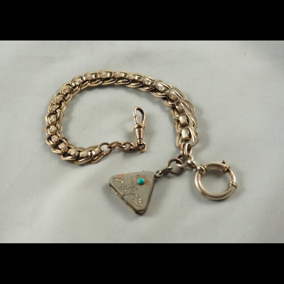Antique Gold Filled Watch Chain with Locket $75 OBO - Picture 2 of 10